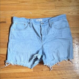 Madewell Denim Frayed Hem Shorts
